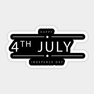 happy 4th of July independence day Sticker